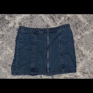 Denim mini skirt